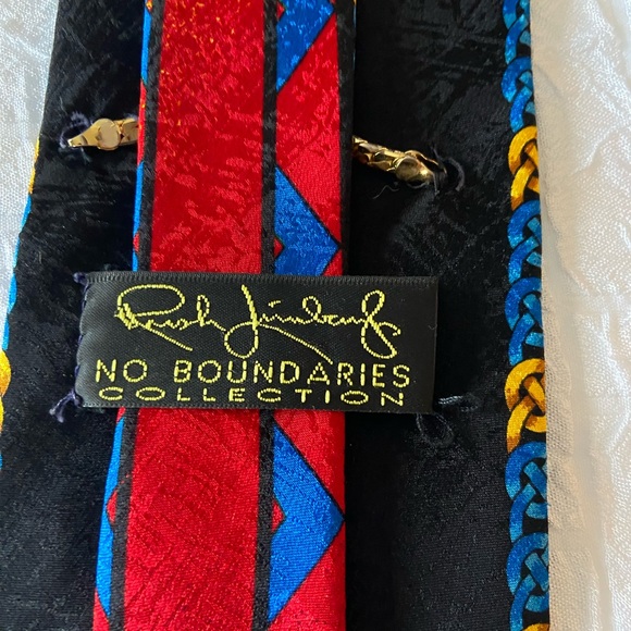 Rush Limbaugh No Boundaries Collection Silk Necktie Made In USA - Picture 3 of 6